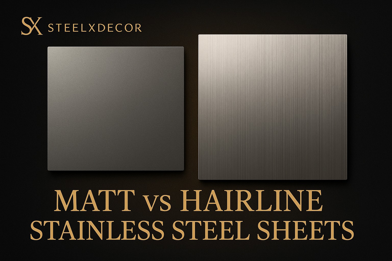 Matt Finish and Hairline Finish Stainless Steel Sheets